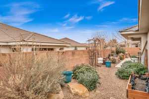 View of yard with a patio area