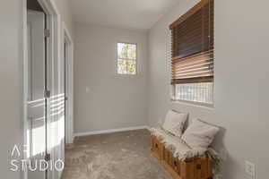 reading nook area outside of bedrooms