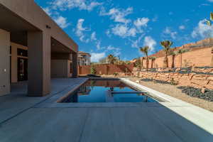 View of pool with a patio area