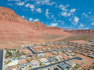 Bird's eye view featuring a mountain view