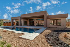 View of pool with a patio