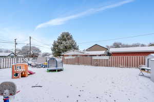 Large backyard