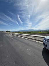 View of asphalt road with a mountain view