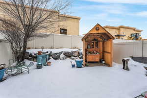 View of snowy yard