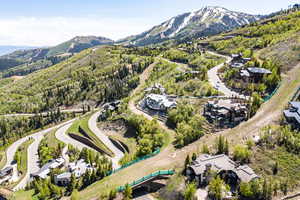 Aerial view of mountains