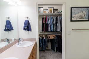 Bathroom featuring vanity