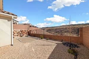 View of yard with a patio