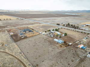 Aerial view featuring a rural view