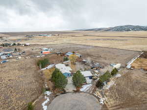 Bird's eye view featuring a mountain view