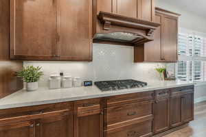 Custom Herringbone Backsplash