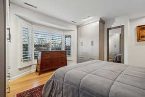 Bedroom featuring light hardwood / wood-style floors