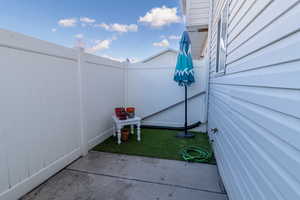 View of back patio