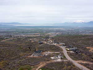 Bird's eye view featuring a mountain view