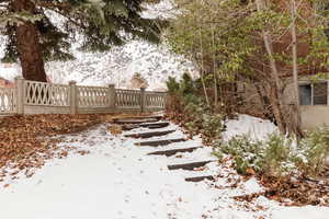 View of snowy yard