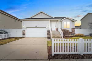 Ranch-style house with a garage