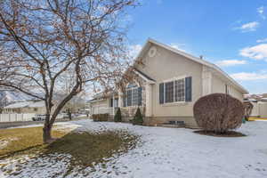 View of snow covered exterior