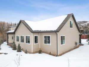 View of snow covered exterior