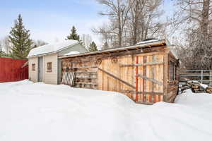 View of snow covered structure