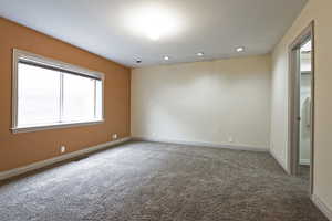 View of carpeted empty room