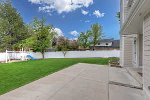 View of patio / terrace featuring a playground