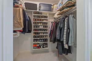 View of spacious closet