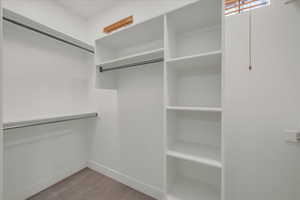 View of spacious closet