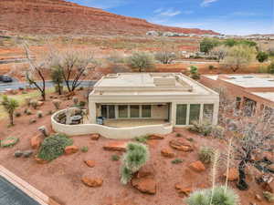 Exterior space featuring a mountain view