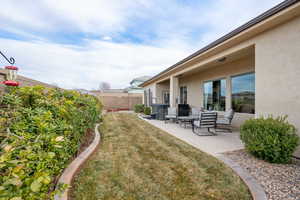 View of yard featuring a patio area