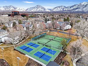 Aerial of Tennis & Pickleball Courts