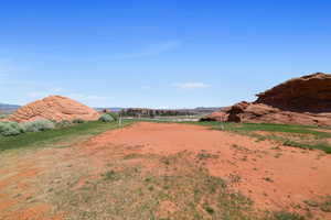 View of mountain feature with a rural view