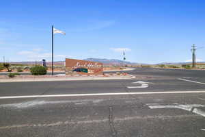 View of street with a mountain view