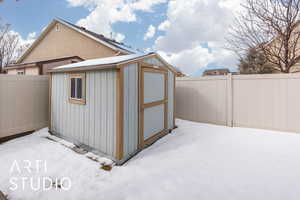 View of snow covered structure