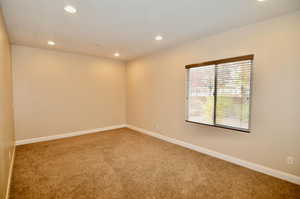 View of carpeted empty room