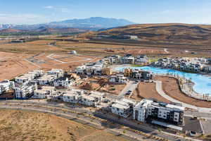 Bird's eye view featuring a mountain view