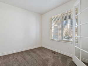 Empty room with carpet