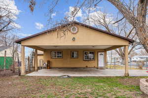 Back of house featuring a patio area