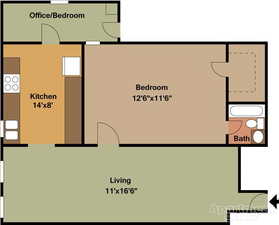 # 9 View of room layout