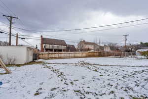 View of snowy yard