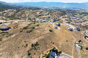 Bird's eye view featuring a mountain view