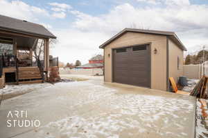 Newly built insulated garage/workshop