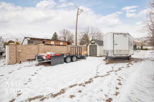 Garden/ RV parking area