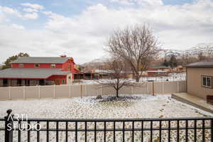 Backyard featuring a mountain view