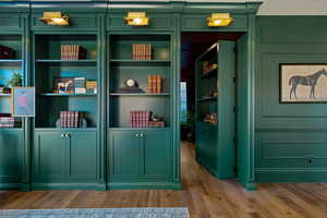 Interior space featuring hardwood / wood-style floors