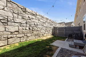 View of yard featuring a patio area