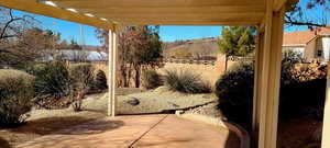 View of patio / terrace featuring a pergola