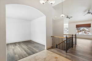 Interior space featuring wood-type flooring