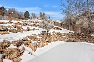 View of snowy yard