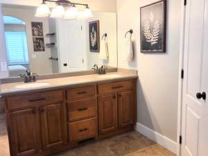 Bathroom with his/her vanity