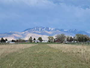 Mountain view featuring a rural view