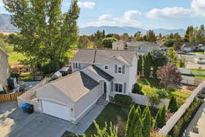 Exterior space featuring a mountain view